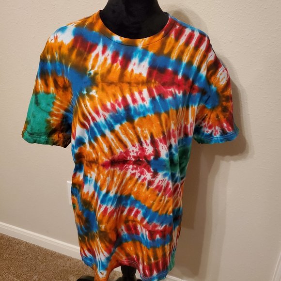 Tie Dye boho bohemia style unisex size L. 100% soft cotton. - Picture 4 of 10